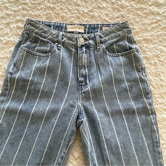 Pacsun Pinstripe Mom Jeans Size 26 EUC - Picture 6 of 10